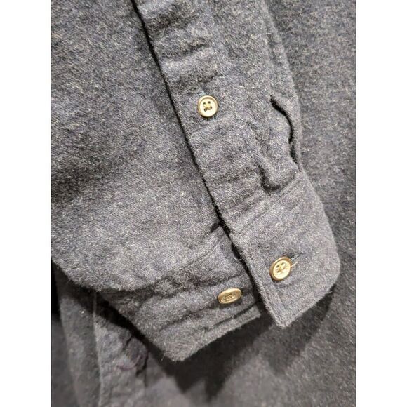 Croft & Barrow Thick Blue 100% Cotton Felt Button Up Shacket Shirt Jacket, XXL - Picture 4 of 9